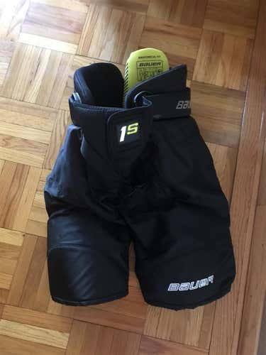 New Black Senior Large Bauer Supreme 1S  Hockey Pants