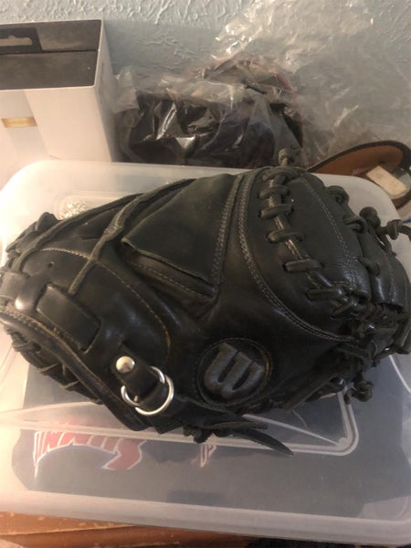Black High School/College Catcher's A1k 33" Baseball Glove