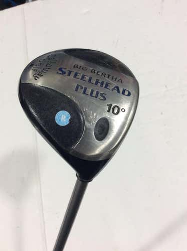 Used Callaway Big Bertha Steelhead Plus 10.0 Degree Graphite Regular Golf Drivers