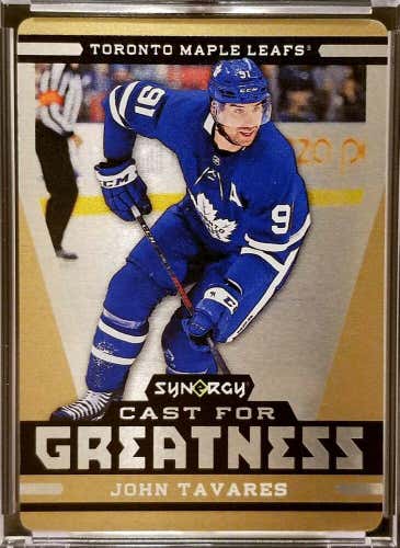 2018-19 UD Synergy JOHN TAVARES GOLD Cast For Greatness Metal Card #4/10
