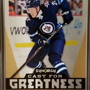2018-19 UD Synergy PATRIK LAINE GOLD Cast For Greatness Metal Card #4/10