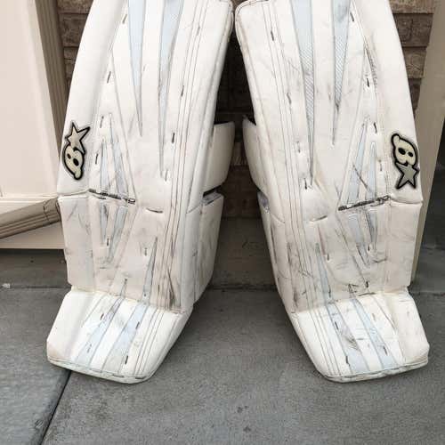 White Senior 33"+2 Brian's SubZero Pro 2 Goalie Leg Pads