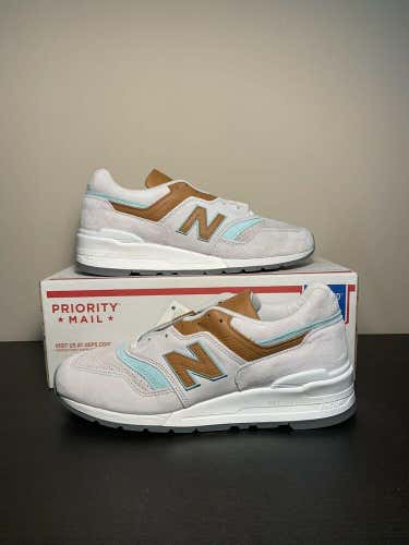 New Balance 997 M997BB1 Made in USA Nimbus Cloud with Light Reef Leather US 11.5