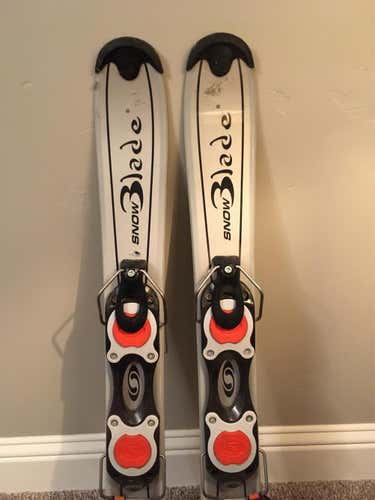 Used  Park Salomon Snow Blades With Bindings Skis