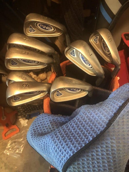 Used Men's Ping Right Handed G5 Iron Set Stiff Flex Steel Shaft
