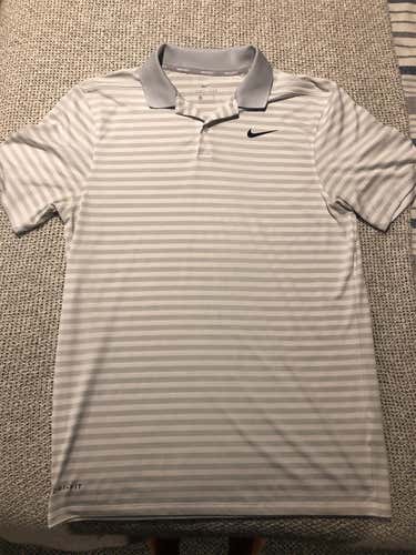 White Men's Nike Dri-fit Golf Polo (S)