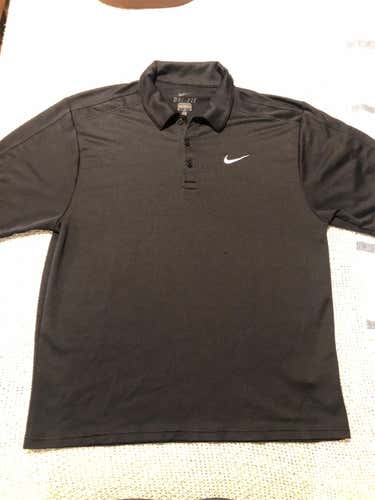 Black Men's Medium Nike Golf Polo (M)