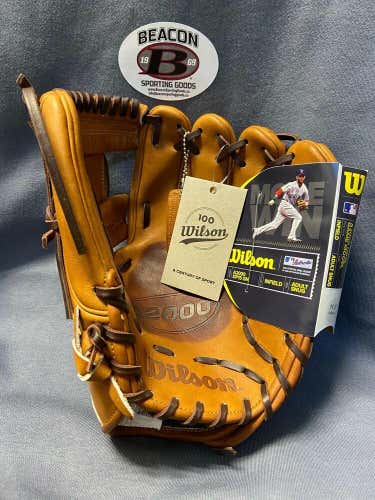 Wilson A2000 DP15GM Dustin Pedroia Game Model Baseball Glove 11.50" WTA2000BBDP15GM NWT RHT RARE