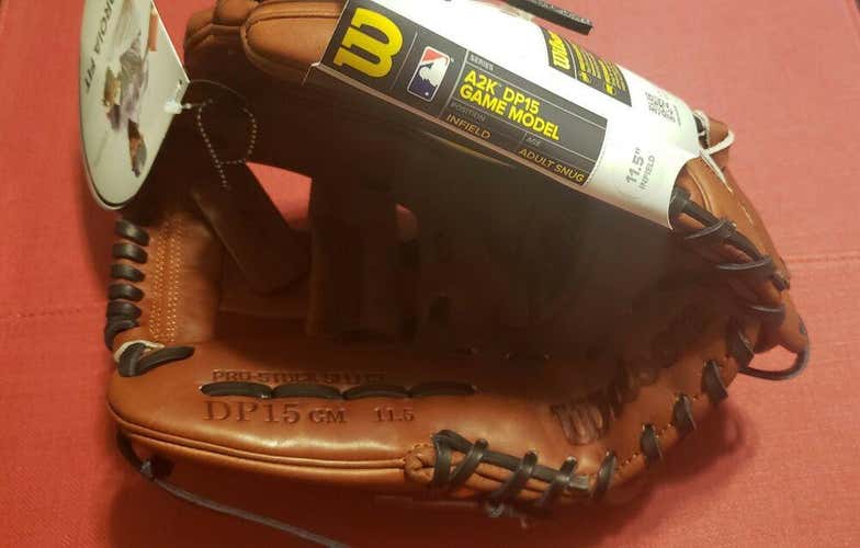 Wilson A2K DP15GM Dustin Pedroia Game Model Baseball Glove 11.50 WTA2KRB15DP15GM RARE