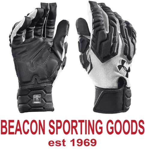 Under Armour Mens UA Combat III Full Finger Lineman Football Gloves 1240137-001 NEW XXLARGE