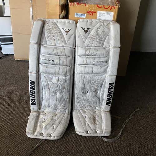 Used 32" Vaughn Velocity V5 Goalie Leg Pads
