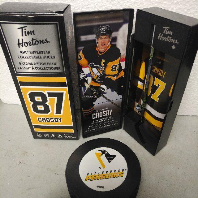 Sidney Crosby Tim Hortons Collectible Stick/Locker and/or PUCK