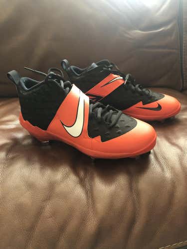 Nike force air Trout 6 Black/Orange cleats (sz 11.5)
