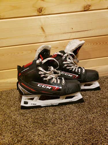 Used Senior CCM Jetspeed FT2 Hockey Goalie Skates Regular Width Size 8