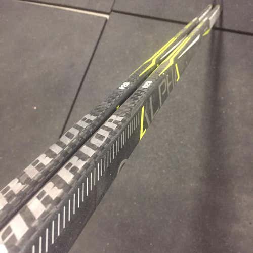 TWO Senior Left Hand Alpha QX Mid Pattern Pro Stock Hockey Stick