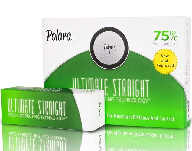 White New Polara Ultimate Straight 3 Pack Balls **75% Self Correcting Straightness**