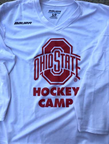White Adult Small Bauer Jersey