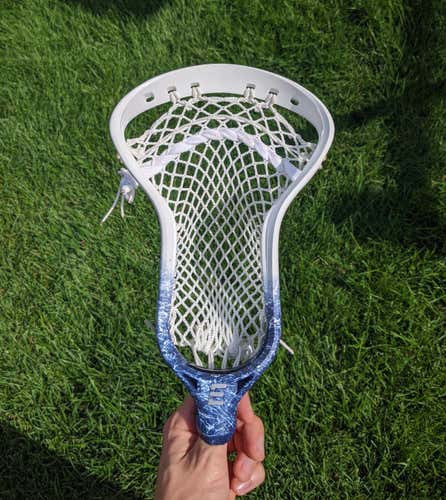 New Epoch Prequel, Cheap Shipping! Lax Lacrosse head Strung mesh dynasty force rhombus dyed blue