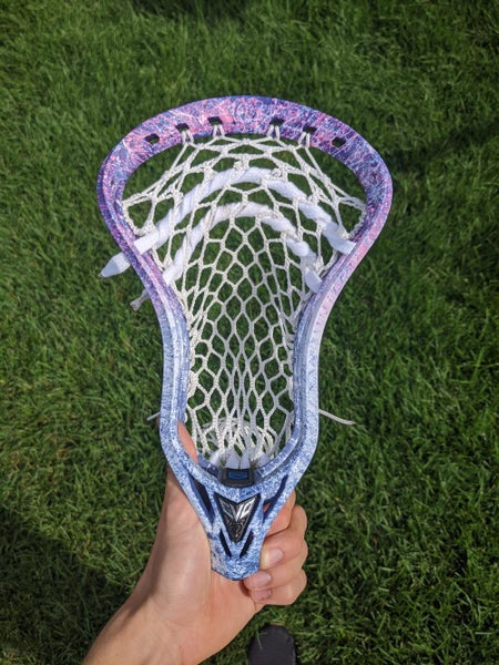 New Warrior Evo 5, Cheap Shipping! Custom dyed and strung lax Lacrosse head galaxy mesh dynasty 7d