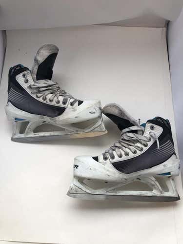 Used Bauer Reactor Senior 8 Ice Skates Goalie Skates
