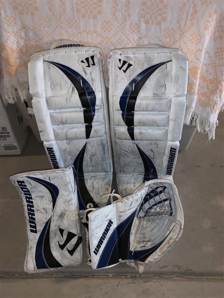 Blue/Black Intermediate 25" Regular Warrior Swagger Goalie Full Set