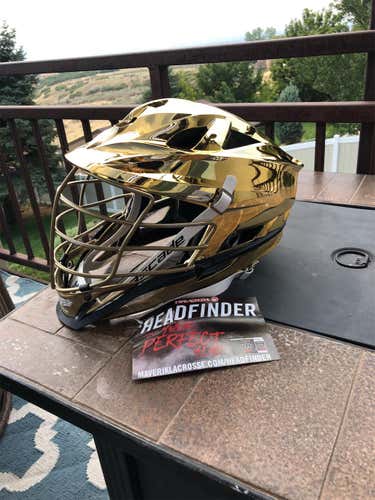 Gold Adult Player's Cascade S Helmet