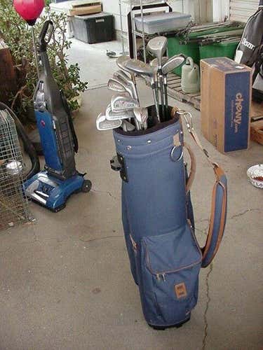 FULL WOMENS STARTER SET GOLF CLUBS 6 WOODS 9 IRONS CART BAG PUTTER