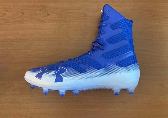 Men's UA Highlight MC Football Cleats (Men’s Size 12 (Royal Blue/White ) New