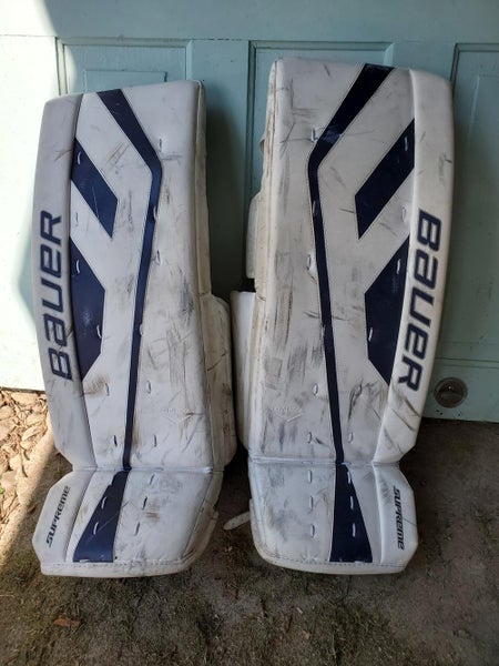White Used Senior 34" Bauer Regular Goalie Full Set