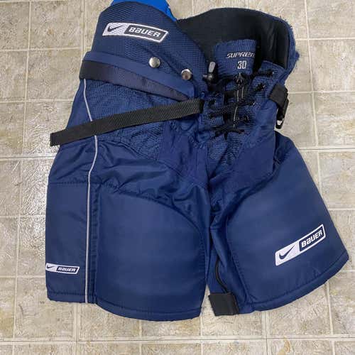 BLUE BAUER BAUER JR SMALL SUPREME 30 PANTS