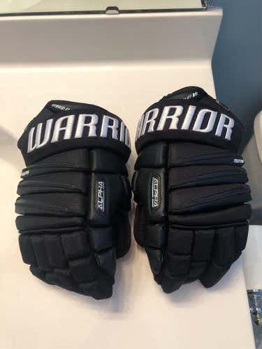 Black Senior Warrior Alpha Pro 13" Gloves