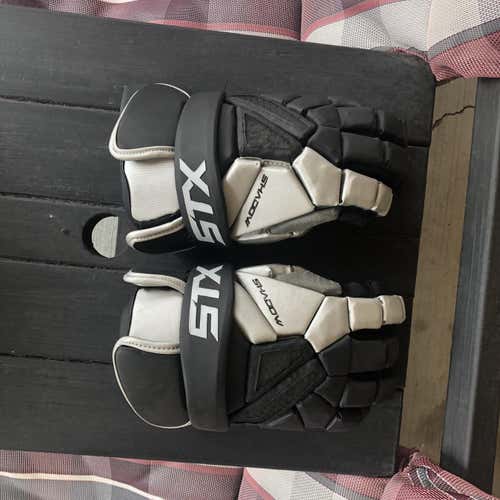 Black Used STX Shadow 13" Lacrosse Gloves