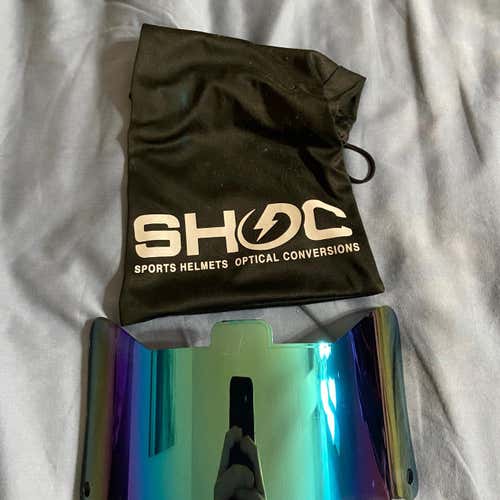 SHOC Football/Lacrosse Helmet Visor (iridium Color)