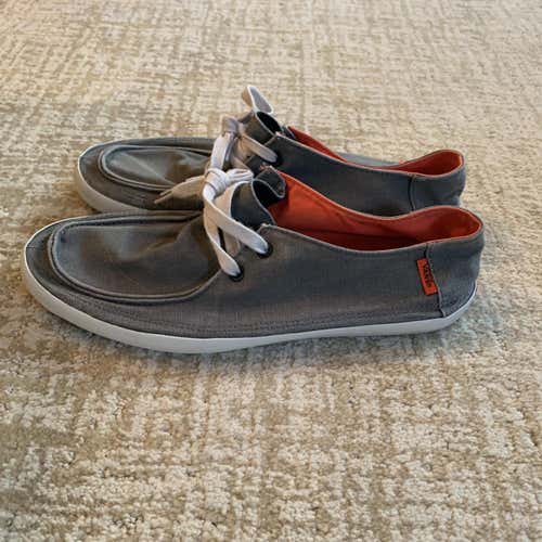 Gray Vans Surf Siders Shoes Men's Size 10 (Women's 11)