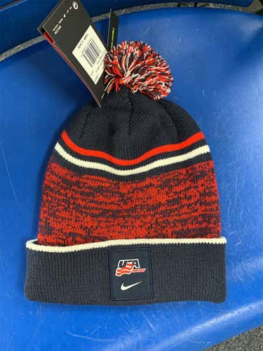 Nike USA Hockey Winter Hat New