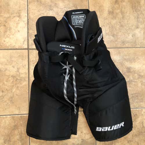 Black Senior Medium Bauer Nexus N9000 Hockey Pants