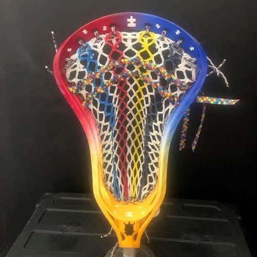Autism Inspired Custom Brine Clutch Elite w/hand dyed GOAT Mesh $$$$ for Autism Awarness