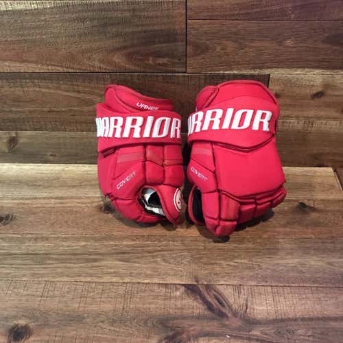 Like New Detroit Red Wings Thomas Vanek Warrior Covert QRL 14" Pro Stock Gloves