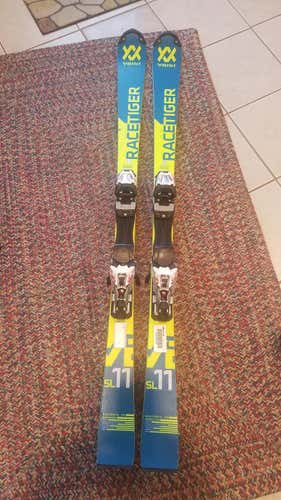 Unisex 2018 Racing Volkl Race Tiger SL 145 Skis With Marker 10.0 Comp EPS Bindings