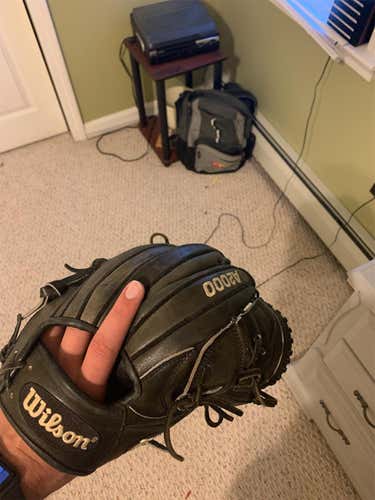 Black High School/College Pitcher's A2000 11.75" Baseball Glove