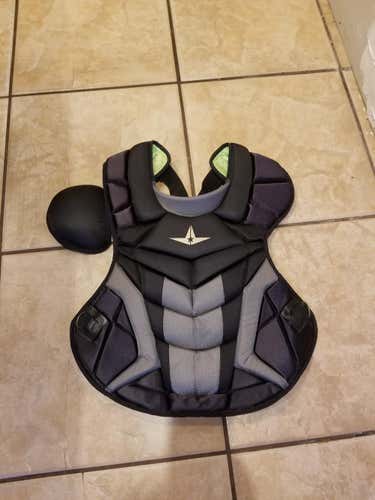 Black Used Youth All Star System 7 Catcher's Chest Protector