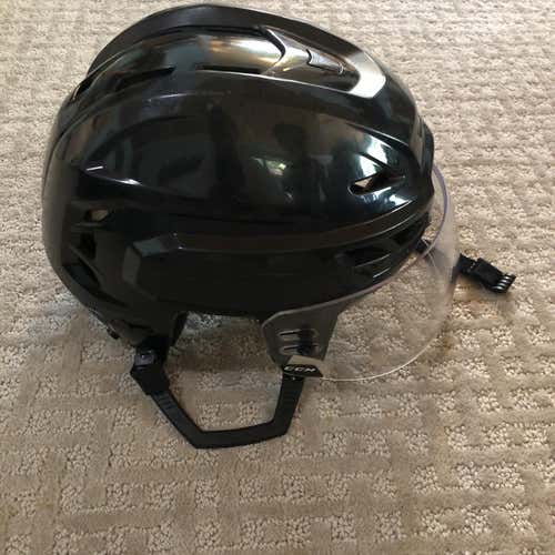 Black Used Medium CCM Tacks 110  Helmet