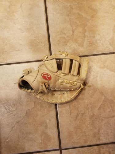 White Used 11+ Rawlings Right Hand Throw First Base Liberty Advanced Softball Glove 13"