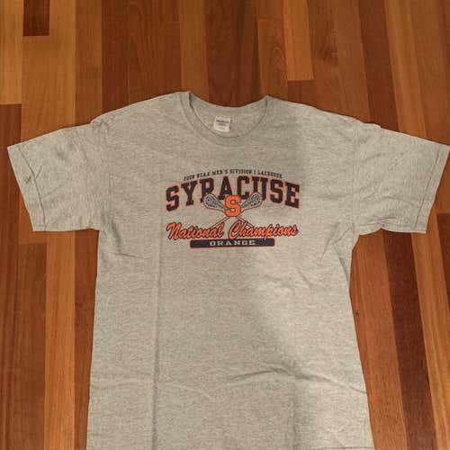 Syracuse Men’s Lacrosse 2008 NCAA National Champions Gray Men's Large T Shirt