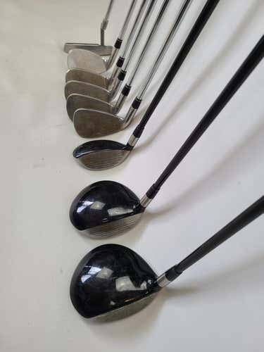 Used Adams Tight Lies 9 Piece Steel Regular Golf Club Sets Mens