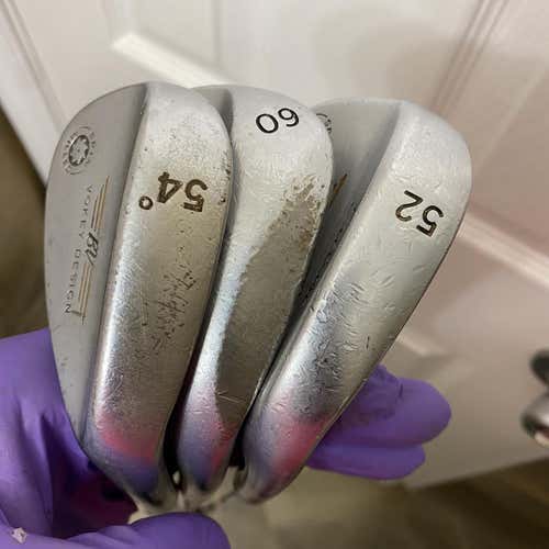 Titleist Vokey Wedges Set 60*,54*,52* Wedge Flex Steel Shaft Wedge Right Handed