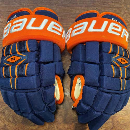 Blue Senior Bauer Nexus 1000 14" Pro Stock Gloves