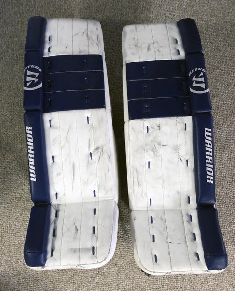 Blue Used Junior 28+1" Warrior Ritual G3 Goalie Leg Pads
