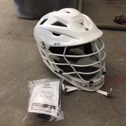 White Adult Player's Warrior Burn Helmet