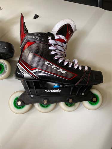 Senior CCM FT1 Marsblades Extra Wide Width Size 9.5 Inline Skates